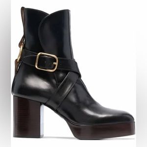 NWT Chloe Izzie ankle boots leather made in Italy 39.5 W